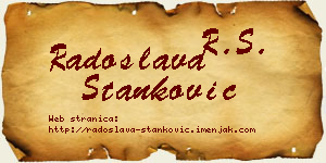Radoslava Stanković vizit kartica